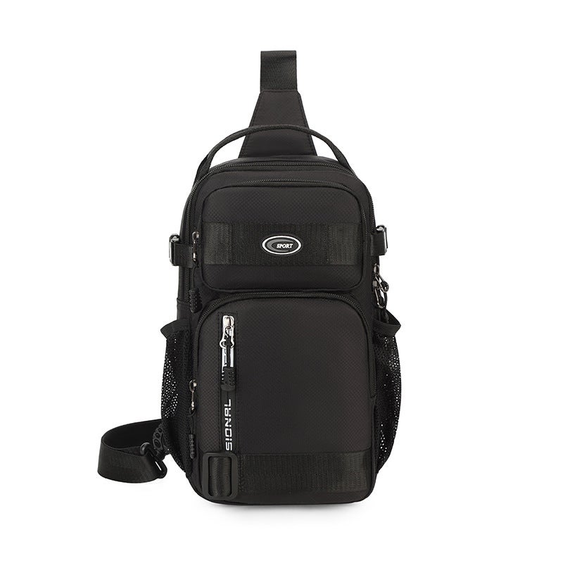 Men'S Chest Bag, Large Capacity, Casual Travel Chest Bag, Simple And Versatile Shoulder Bag, Fashionable Sports Cross-Body Backpack, Trendy - Image 1