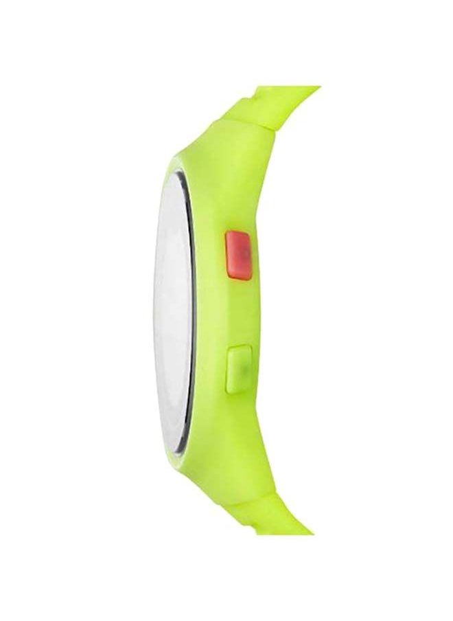 PUMA Faster Silicone Strap Digital Wrist Watch for Men PU P5030-42mm-Green  - Image 3