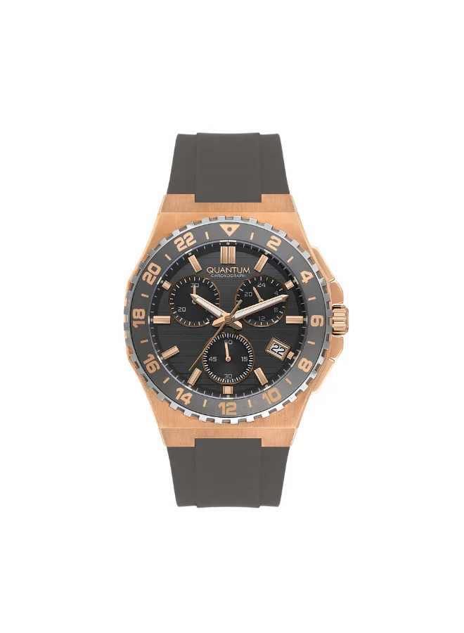 Quantum Men's Silicone Chronograph Watch PWG1147.866 - 43.5 mm