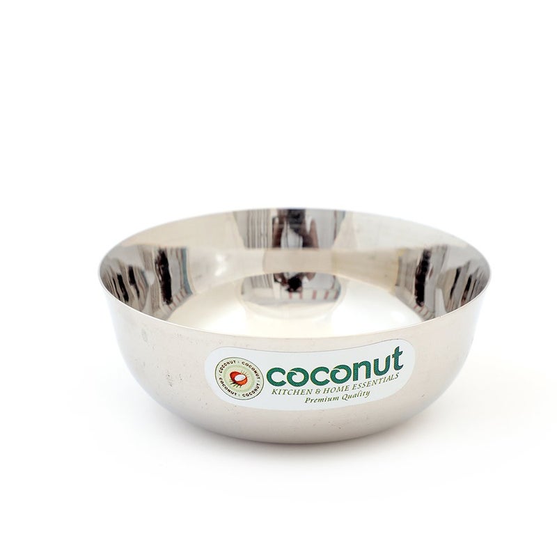 coconut Stainless Steel Chaliya Bowl/Vati/Katori - Set of 6 (9.5 CM Diameter) Capacity Each Bowl 150 ML - Image 2