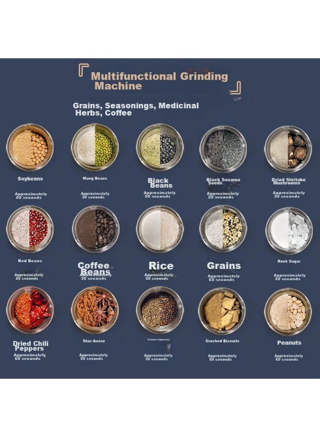 Liven Grinder, Powder Machine, Bean Grinder, Baby Food Maker, Small Household Grinder, Ultra-fine Electric Coffee Bean And Grain Powder Mixer Food Processor Mfj-w317 - Image 4