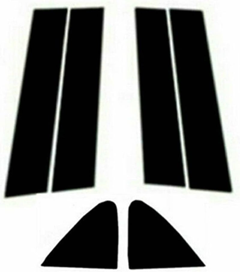 DEMULAX Car Exterior Door Window Pillar Posts Trim - Image 1