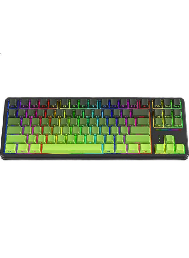 Langtu T88 Qingti Tri-Mode Side-Engraved Custom Mechanical Keyboard For Gaming, Office, Wired, Wireless, Bluetooth, 1000Mah, Ice Sugar Snow Pear Switch Silent - Image 2