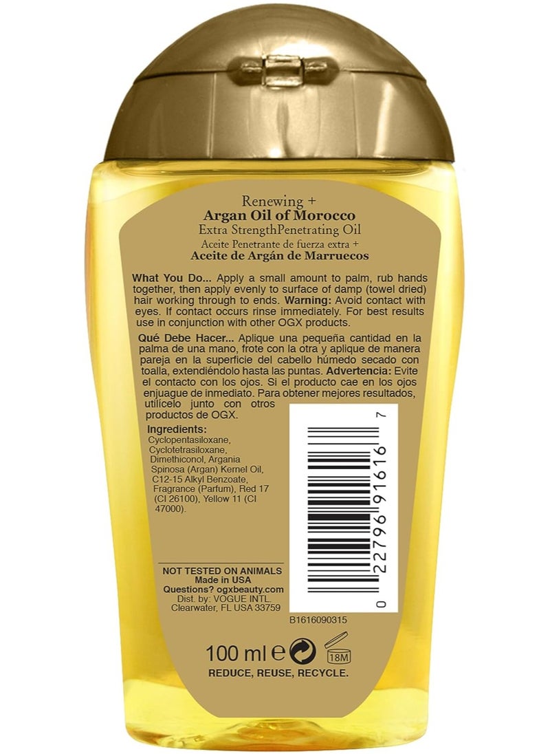 Ogx Ogx Argan Oil Of Morocco Extra Penetrating For Renewing Plus Dry And Coarse Hair, 100ml,  - Image 3