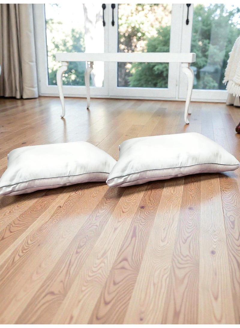 طقم من 4 وسائد محشوة بألياف ثلاثية الأبعاد فائقة النعومة، مقاس 50×75 سم - Image 2