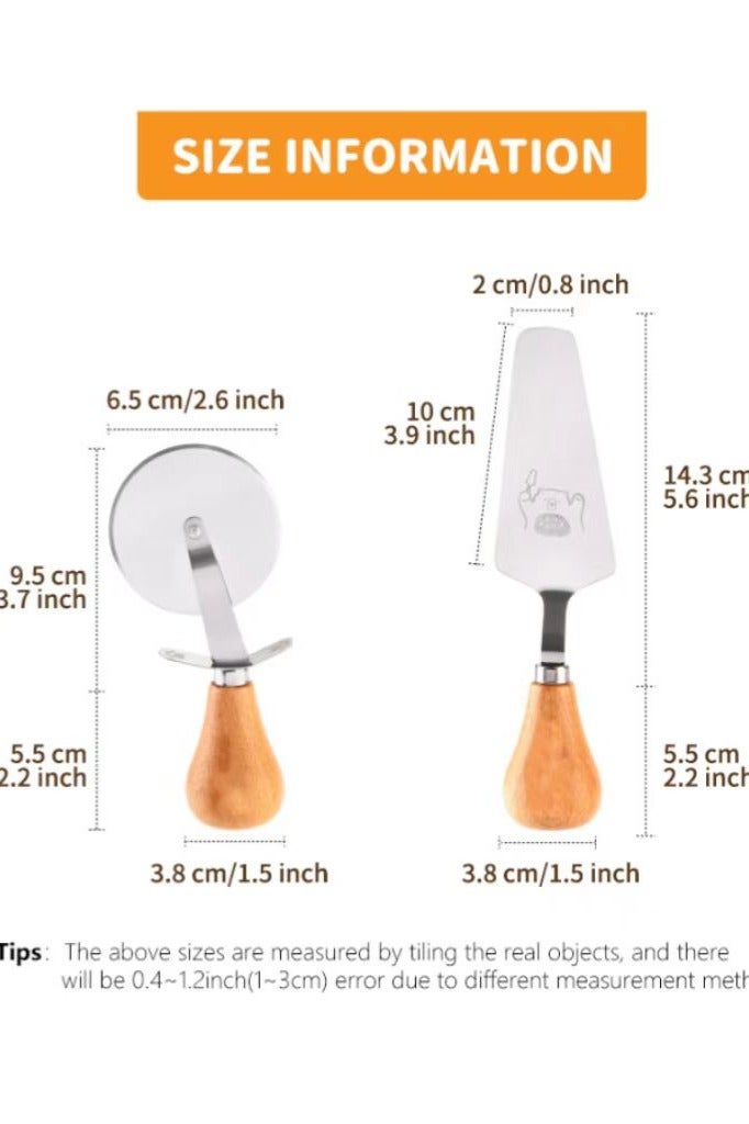 SHUEHO Can stand pizza knife, mini spoon, stainless steel pot brush, multifunctional design, essential for kitchen cleaning and baking - Image 2
