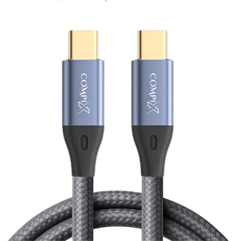 COMPIX USB C Cable 2M, Type C 100W Fast Charging Cable, 10Gbps Data Transfer & 4K@60Hz HD Video, Nylon Braided Type C Cable for MacBook, iPad, PS5 Pro, iPhone 17/16/15, Samsung S25 Ultra/S26/S24 etc - Image 1