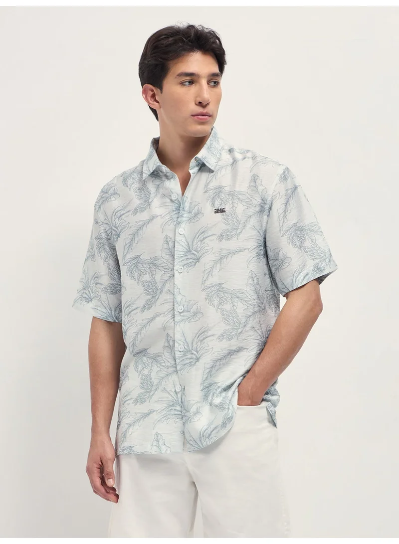 THE BEAR HOUSE Men’s Classic Short Sleeve Casual Shirt – Lightweight, Breathable, and Designed for a Smart Yet Easygoing Look All Day Long