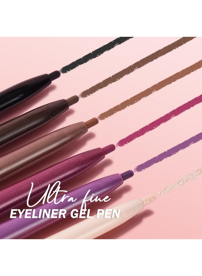 KYDA 2 Pcs Black Gel Eyeliner, Super Soft And Smooth Glide Eyeliner Pencil, Colorful Eyeliner Gel Pen With High Pigment Buildable Formula, Lasting Waterproof Colored Eyeliner - Image 2