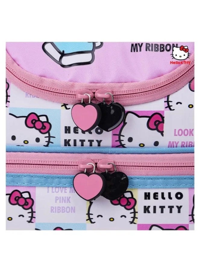 ترو كير حقيبة غداء سانريو هالو كيتي "انظر إلى شريطي" ذات الحجرتين - Image 3