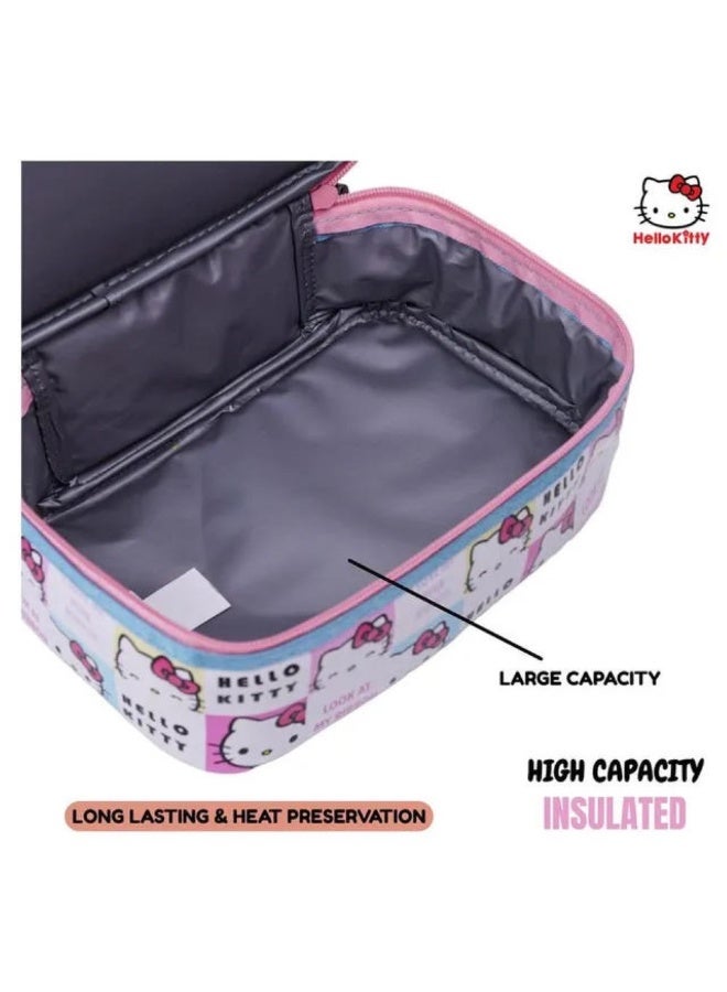 ترو كير حقيبة غداء سانريو هالو كيتي "انظر إلى شريطي" ذات الحجرتين - Image 5