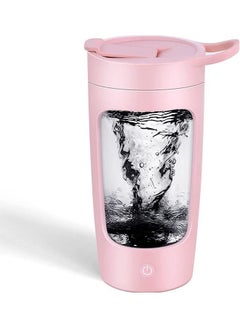 Electric Shaker Bottle, 22Oz Shaker Bottles For Protein Mixes, USB-Rechargeable Protein Shakes, Powerful Battery Blender Bottles For Protein, Coffee, Milkshakes(Pink)