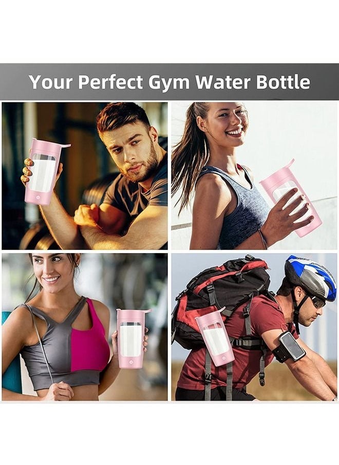 Arabest - Electric Shaker Bottle, 22Oz Shaker Bottles For Protein Mixes, USB-Rechargeable Protein Shakes, Powerful Battery Blender Bottles For Protein, Coffee, Milkshakes(Pink) - Image 1