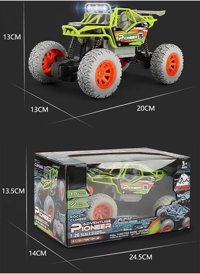 MIXDE - RC Cars,1:20 Scale Electric Toy All Terrain Remote Control Racing Car, Racing Cars Electric Vehicle,Kids Outdoor Toys Fast Racing Buggy Toy with Led Lights and Rechargeable Battery - Image 1