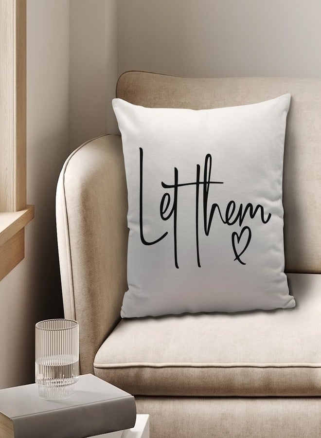 Nvotell Inspirational Quotes Let Them Pillow Covers 18x18 - Mental Health Throw Pillow Covers, Motivational Positive Pillow Case for Home Dorm Sofa Bed Decor - Image 2