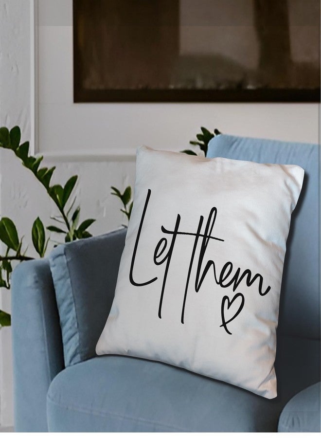 Nvotell Inspirational Quotes Let Them Pillow Covers 18x18 - Mental Health Throw Pillow Covers, Motivational Positive Pillow Case for Home Dorm Sofa Bed Decor - Image 4