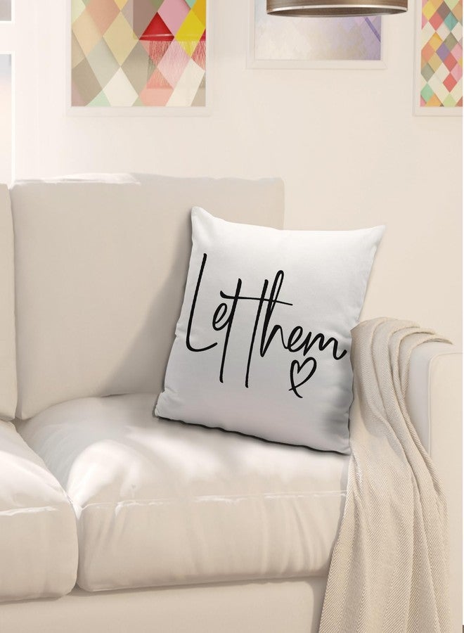 Nvotell Inspirational Quotes Let Them Pillow Covers 18x18 - Mental Health Throw Pillow Covers, Motivational Positive Pillow Case for Home Dorm Sofa Bed Decor - Image 3
