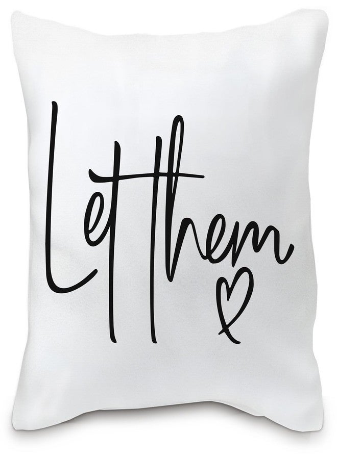Nvotell Inspirational Quotes Let Them Pillow Covers 18x18 - Mental Health Throw Pillow Covers, Motivational Positive Pillow Case for Home Dorm Sofa Bed Decor - Image 1
