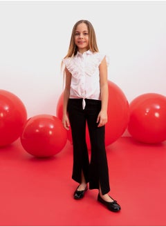 DeFacto Girl Black Spanish Slit Leg Trousers  - Image 5