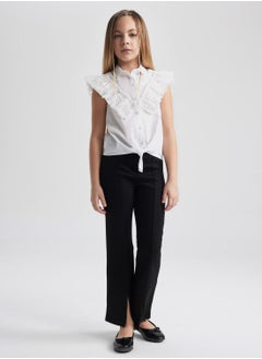 DeFacto Girl Black Spanish Slit Leg Trousers  - Image 4