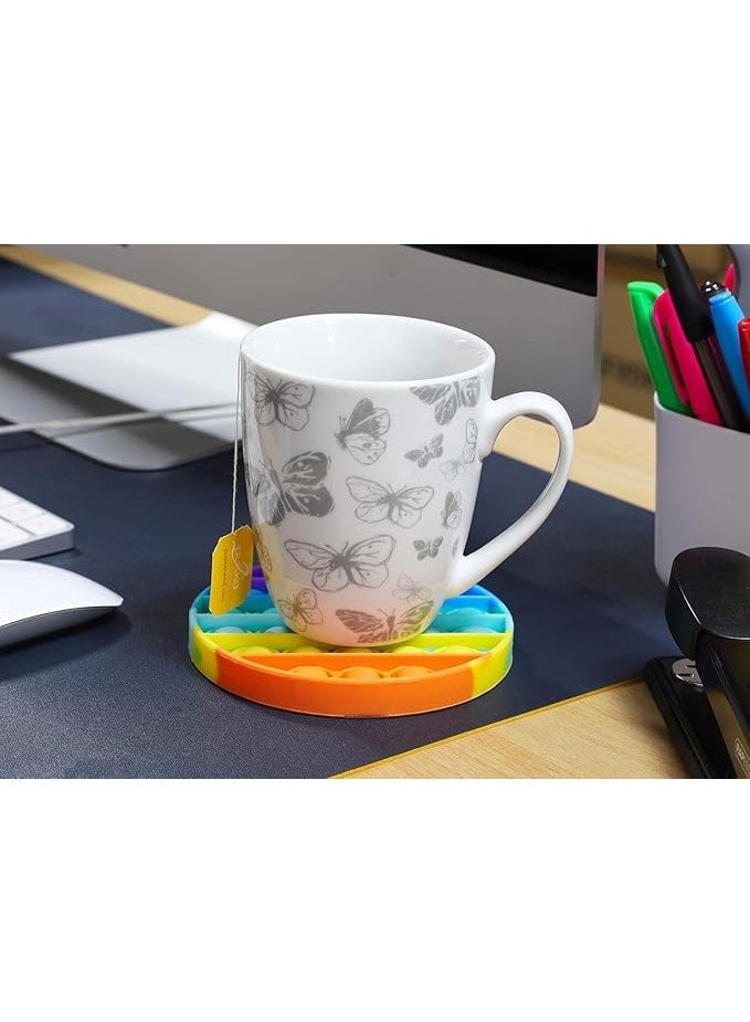 Spaceshoop Push Pop Bubble Fidget Sensory Toys Pack Stress Reliever Toys Squeeze Sensory Toy for Kids with ADD, ADHD or Autism (Round) - Image 5