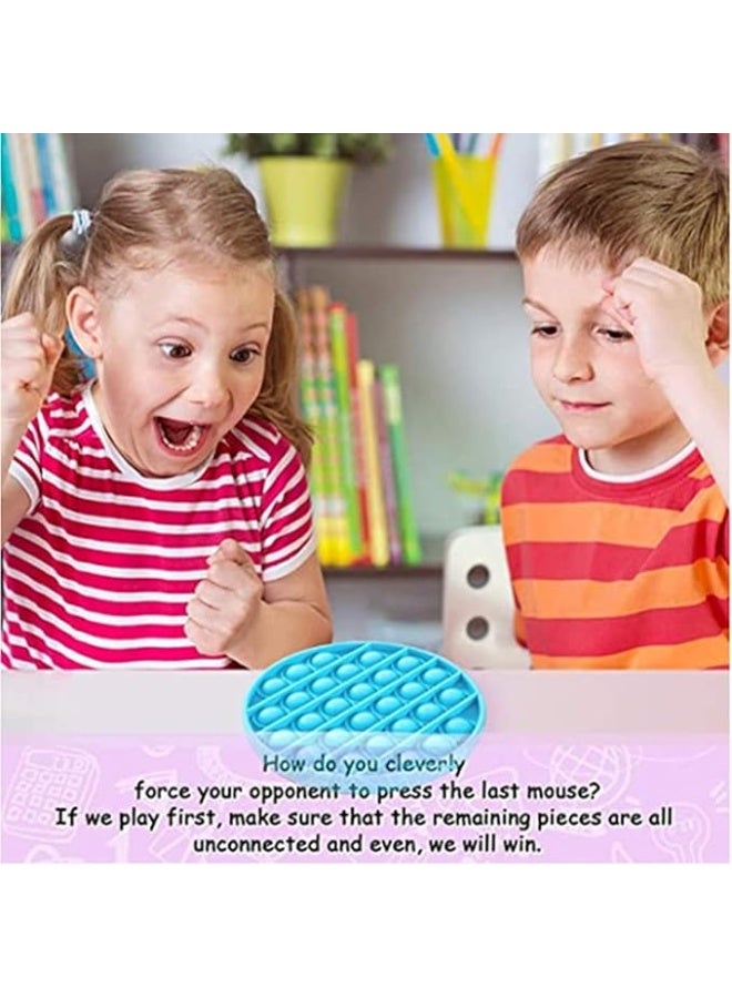 Spaceshoop Push Pop Bubble Fidget Sensory Toys Pack Stress Reliever Toys Squeeze Sensory Toy for Kids with ADD, ADHD or Autism (Round) - Image 4