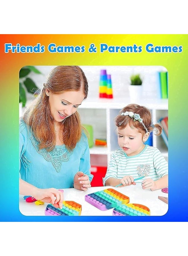 Spaceshoop Push Pop Bubble Fidget Sensory Toys Pack Stress Reliever Toys Squeeze Sensory Toy for Kids with ADD, ADHD or Autism (Round) - Image 3