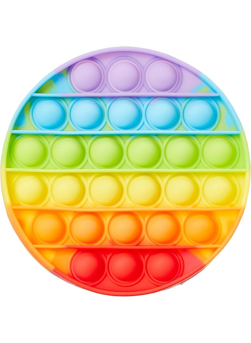 Spaceshoop Push Pop Bubble Fidget Sensory Toys Pack Stress Reliever Toys Squeeze Sensory Toy for Kids with ADD, ADHD or Autism (Round) - Image 1
