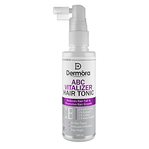 DERMORA Abc Vitalizer Hair Tonic With 2% AHL Extract, 1% Caffeine, 1% Biacapil, 1% Multi Peptides Reduces Hair Fall & Promotes Hair Growth - Image 1