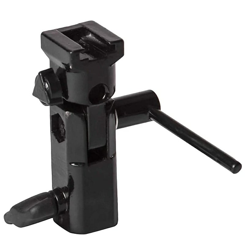 HIFFIN S1 Umbrella Bracket Heavy Duty Flash Light Stand Umbrella Holder B Bracket Speedlite Holder (CNC Aluminium) in Black Color - Image 1