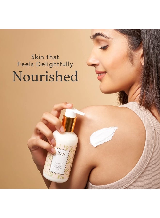 RAS Luxury Oils Nourish Coco and Vanilla Body Lotion, Moroccan Argan Oil & Vanilla; Smoothens & Softens; For Men & Women; Ceramide & Vitamin E Body Lotion; 200ml - Image 2