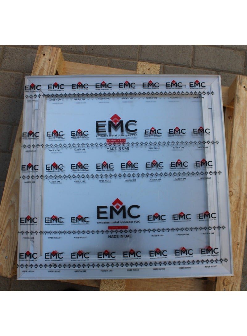 EMC غطاء فتحة الصرف الصحي من الألومنيوم من EMC مقاس 60 × 60 (للبلاط والرخام) - Image 2