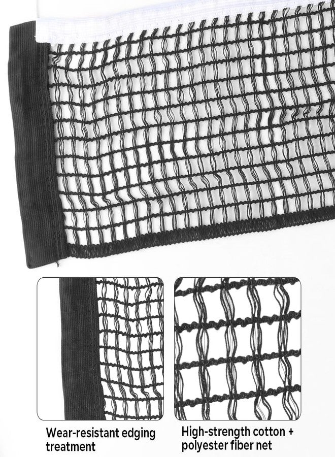 JBM 2 Pack Table Tennis Net Replacement for Any Table 60 to 72 Inch (Black) - Image 3
