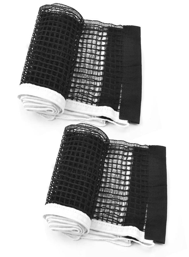 JBM 2 Pack Table Tennis Net Replacement for Any Table 60 to 72 Inch (Black) - Image 1