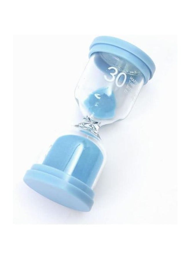 Sand Timer for Room Decoration, Mental Focus, and Precise Time Tracking, Ideal for Coffee Tables, Book Displays, and Festive Events with Random Color Sand Blue (model 1-30 minute) - Image 1