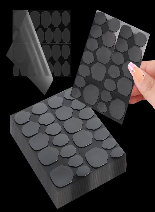 BQAN Nail Adhesive Tabs, 480pcs (20 Sheets) UV Nail Stickers for Press ons, Waterproof & Super Sticky 12 Sizes of Nail Glue Stickers, Double Sided Jelly Press on Nail Stickers for Manicure - Image 1