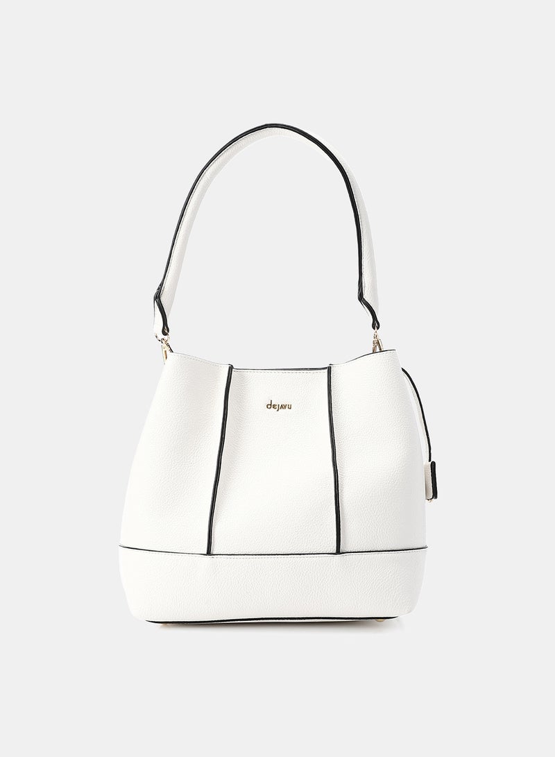 Dejavu Women's Crossbody Bag-LID-DJTX-001-White - Image 1