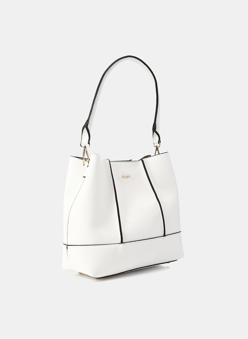 Dejavu Women's Crossbody Bag-LID-DJTX-001-White - Image 2