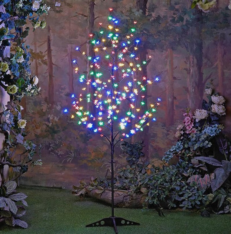 Lightshare Lightshare 65FT LED Lighted Cherry Blossom Tree 208 LED Warm White to Multicolor Timer and Dimmer with Remote Home Garden Summer Wedding Holiday Party Decoration for Indoor and Outdoor Use 