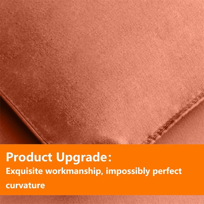 TAIMIT Burnt Orange King Comforter Set - 7 Pieces, Bed in a Bag Bedding Sets with All Season Soft Quilted Warm Fluffy Comforter,Flat Sheet,Fitted Sheet,2 Pillow Shams,2 Pillowcases - Image 5