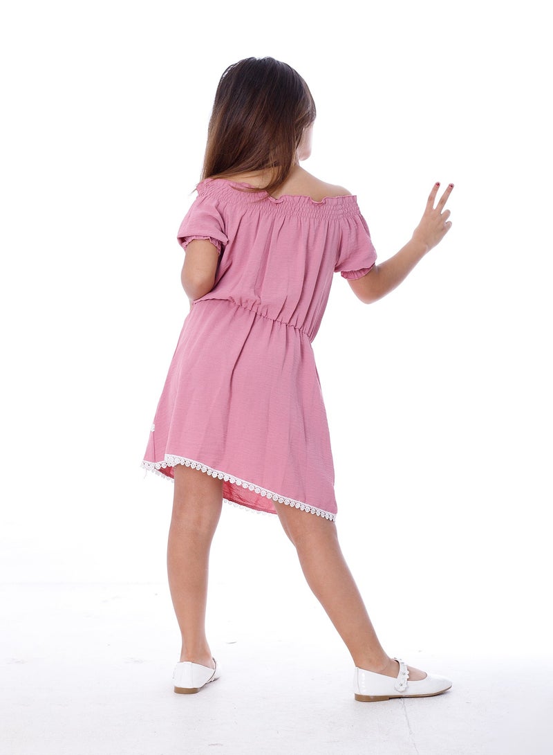 BEBO Girls Dress Pink - Image 3