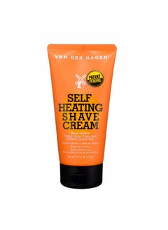 Van der Hagen Self-Heating Shave Cream - Burst of Warmth Opens Pores and Softens Stubble, 6 oz  - Image 1