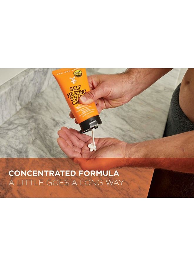 Van der Hagen - Self-Heating Shave Cream - Burst of Warmth Opens Pores and Softens Stubble, 6 oz - Image 1