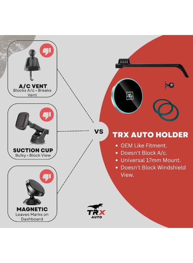  تي ار اكس اوتو حامل هاتف شحن لاسلكي TRX AUTO MagSafe لنيسان باترول 2025 | قوس ثابت لشاشة الوسائط المتعددة | شحن MagSafe سريع + قفل مغناطيسي قوي | مضاد للاهتزاز ، سهل التهوية - Image 2
