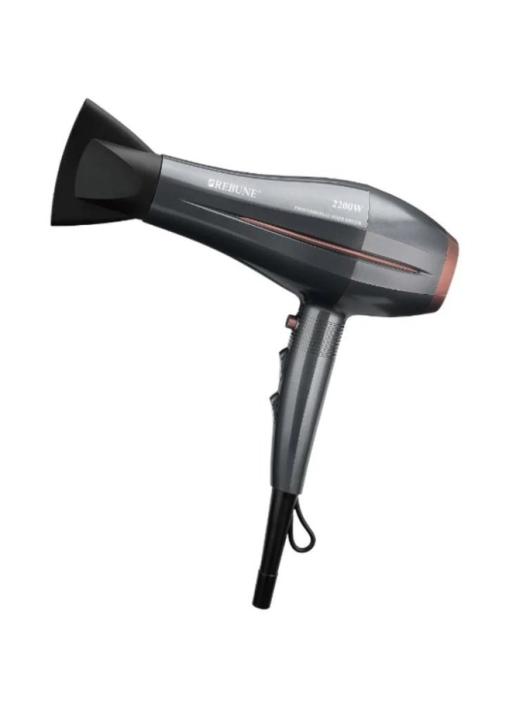 Professional Hair Dryer 2200W – Black – Model RE-2177
