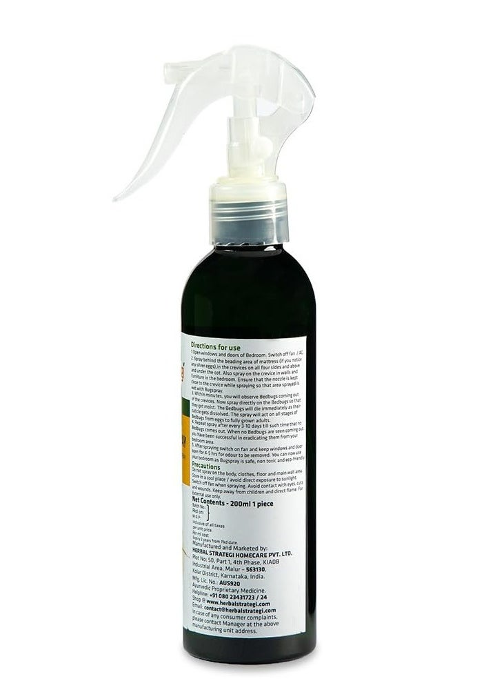 Herbal Strategi - Bed Bug Repellent Spray - 200 ml - Image 1