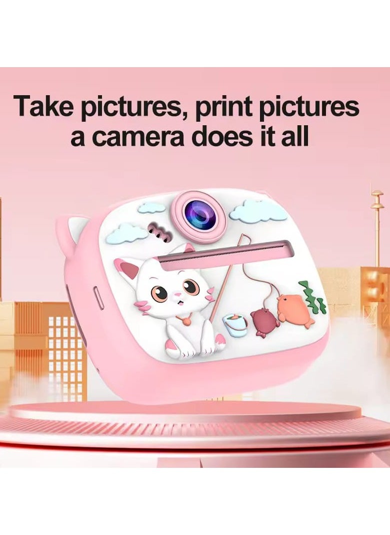Kids Instant Print Camera – Mini Zero Ink Camera Toy with Thermal Printing, Fun Stickers, Filters & Rechargeable Battery – Digital Camera for Girls & Boys, Birthday Gift for Age 3–12  - Image 2