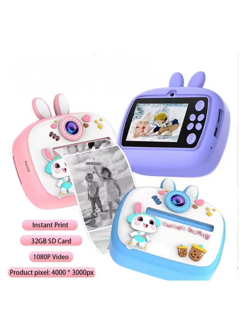 Kids Instant Print Camera – Mini Zero Ink Camera Toy with Thermal Printing, Fun Stickers, Filters & Rechargeable Battery – Digital Camera for Girls & Boys, Birthday Gift for Age 3–12  - Image 3