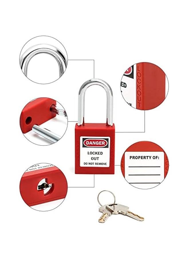 Arabest Plug Lockout Device, 220 Volt Power Cord Lockout, Electrical Outlets Plug Insulation Lock with Lockout Tagout, for Indoor Outdoor and Factory, 4 Pack  - Image 2