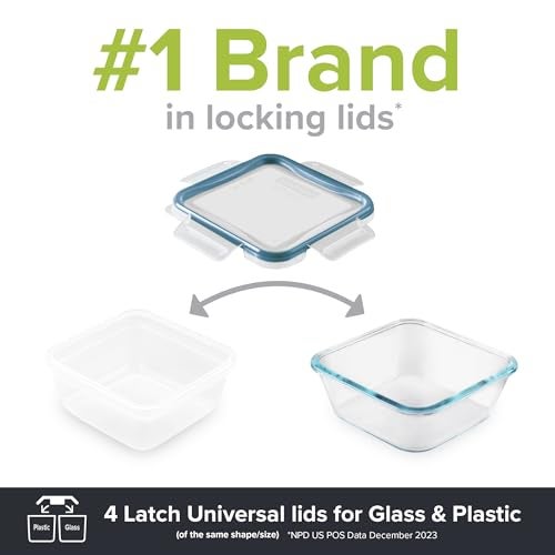 Snapware Total Solutions (5-Pack, 5.5 Cup) Plastic Food Storage Containers Set, Airtight & Leakproof Locking BPA-Free Lids Tupperware, Freezer Dishwasher Microwave Safe - Image 5